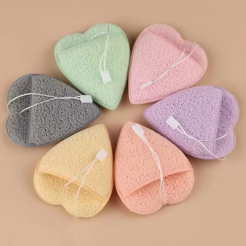 Natuurlijke exfoliërende gezichtswas Reinigingsbladerdeeg Flutter Spons Diepe verwijderaar tot zwarte hoofdband Cosmetische sponzen Gezichtsreinigingsgereedschap