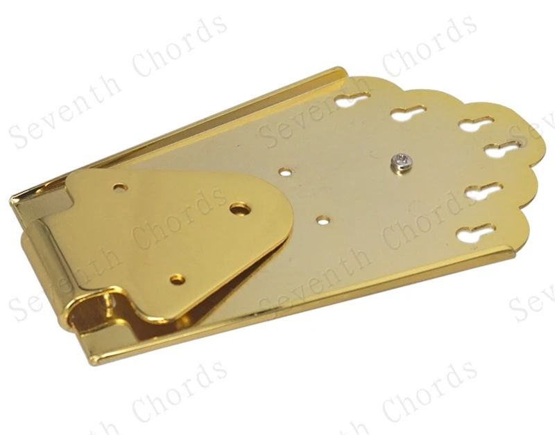 Ein Set Gitarrenbrücken für Hohlkörper- und Semi-Hollow-E-Gitarren in Chrom, Schwarz oder Gold zur Auswahl, Gitarrenzubehörteile – Detail 11
