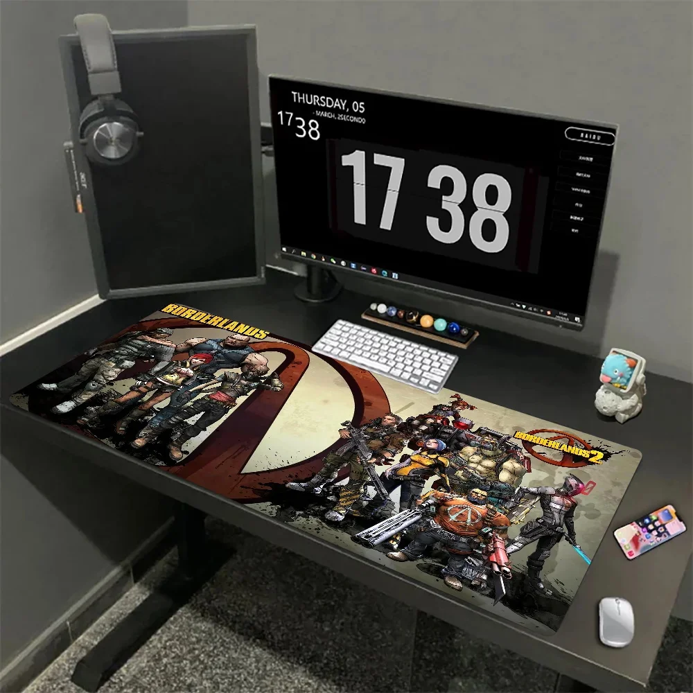 Mause Gamer Carpet Extended Mouse Pad Cartoon Desk Mat Game B-Borderlands Natural Rubber Mousepad Size For Office Long Table Mat