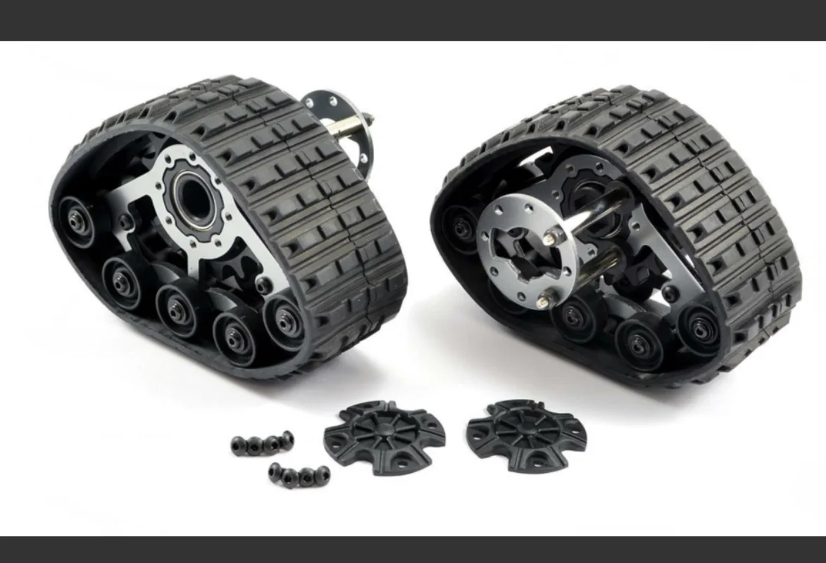 P860024 Front Snow Track Whe P860025 Rear Snow Track Wheel For 1/10 4wd RC Crawler Rock Cruiser EX86100V2 REX86100PROV2