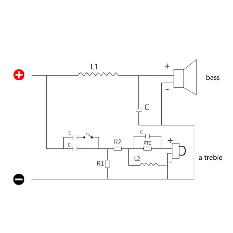 2-Way Speaker Divider, 450W Long Durability Filter, Frequency Divider