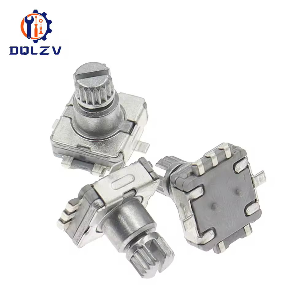 EC11 Rotary Encoder Code Switch With Push Button10MM 30 Position 360 Degree Infinite Rotation SMD 5pin Plum Shaft