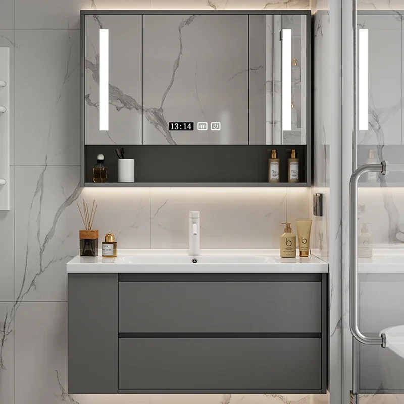 

Wooden Organizer Bathroom Cabinet Drawers Modern Vanity Storage Bathroom Cabinet Space Saver Meuble Salle De Bain Furniture