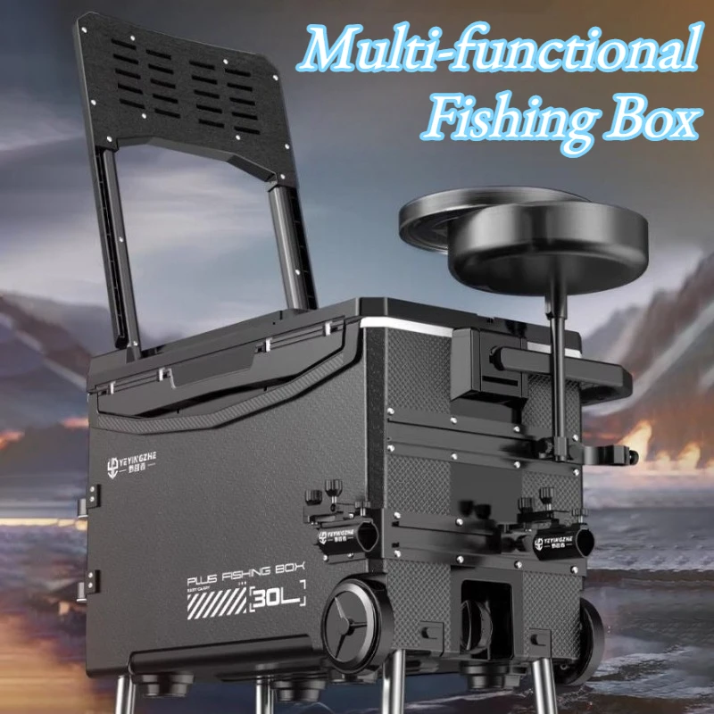 

Multi-functional Anti Scratch Fishing Box Outdoors Freshness Preservation Fishing Boxes Portable Plastic Tackle Storage Boxes