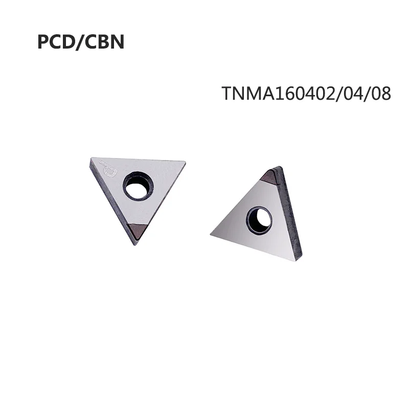 

10 шт. Алмазный PCD CBN TNMA160402 TNMA160404 TNMA160408 PUXINTE CNC вставка PCBN наконечник токарный резец токарные инструменты TNMA лезвия