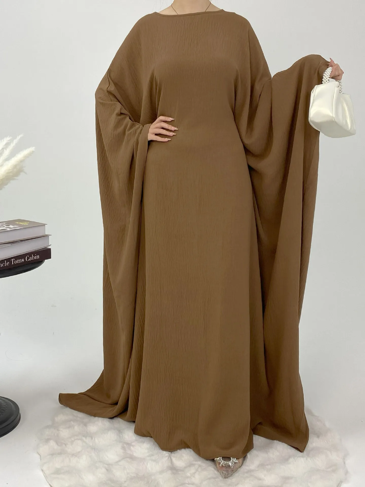 

Eid Djellaba Abaya Dubai Kaftan Women Muslim Dress Batwing Sleeve Jalabiya Kebaya Caftan Marocain Femme Robe Islam Clothing Gown