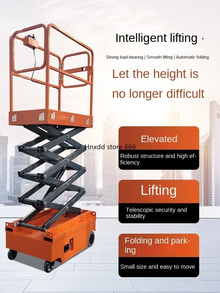 Small semi-electric lift Mini fully self-propelled lift