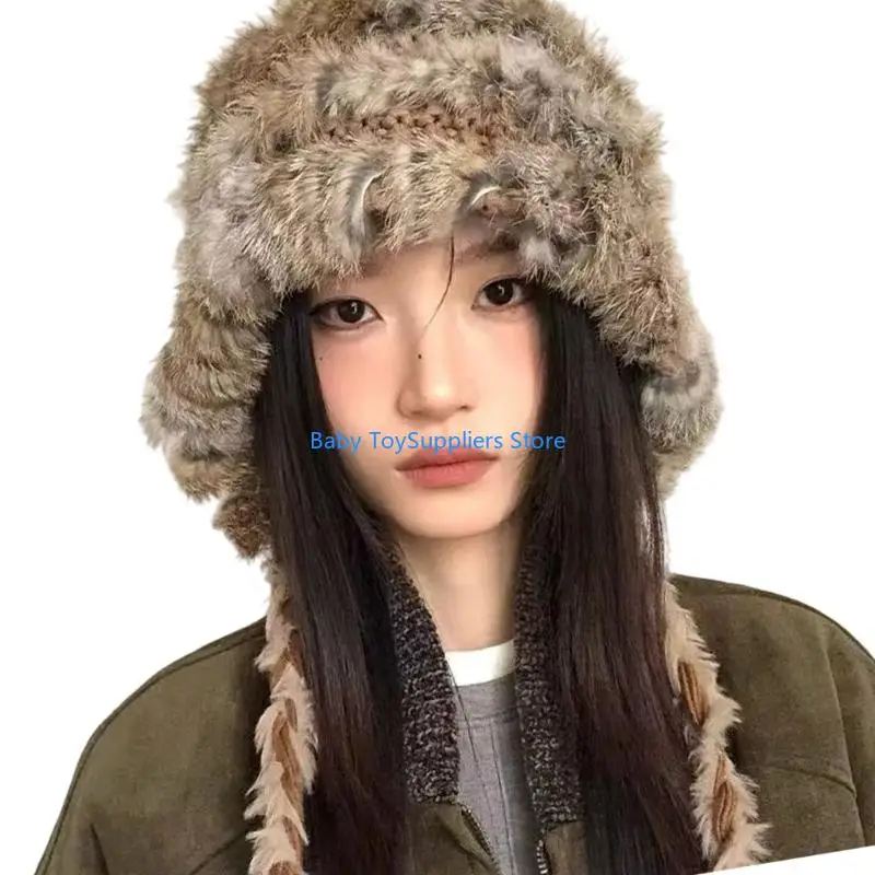 

R1WF Stretchy Thermals Earflap Hat For Kids Adults Gentle On Sensitive Skin Design