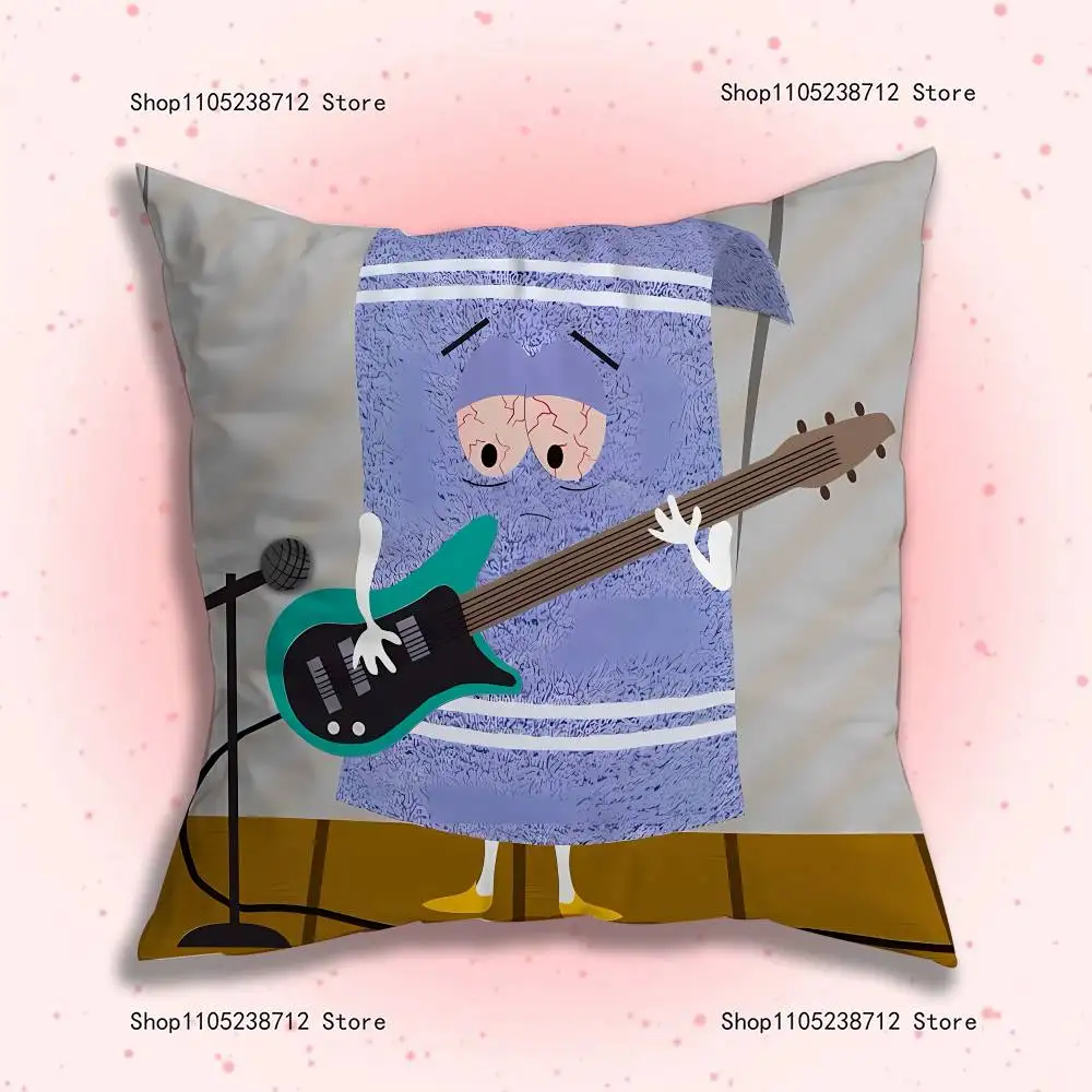 재미있는 만화 S-South-S-P-Park 베개 커버 귀여운 만화 애니메이션 주변기기 침실 소파 장식 쿠션 커버 부드러운 쿠션 커버