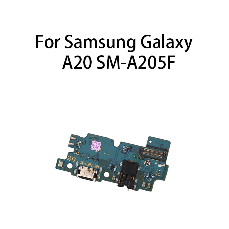 org USB Charge Port Jack Dock Connector Charging Board Flex Cable For Samsung Galaxy A20 SM-A205F