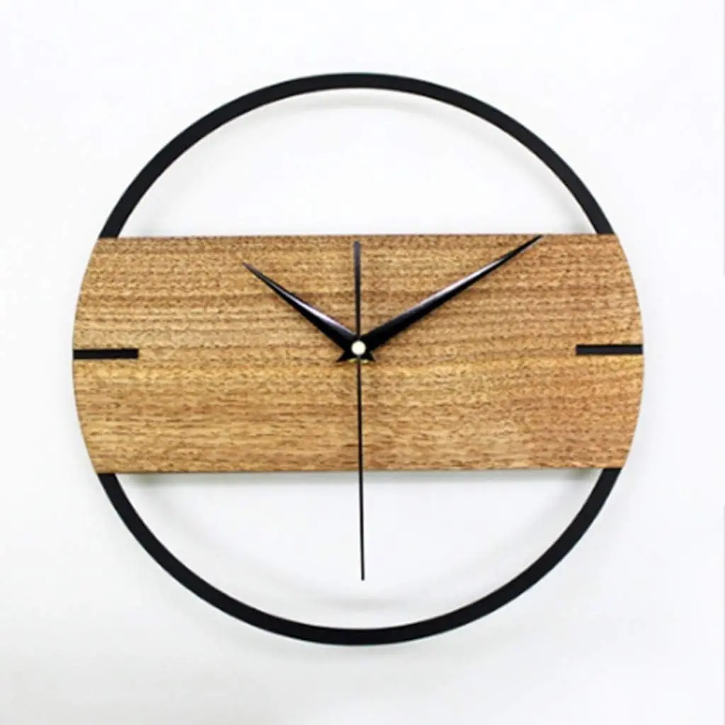 

Wall Clock Decorative Wall Clock,Presen Time and 12" Farmhouse Series Wall Clock Cottage Style Vintage Design