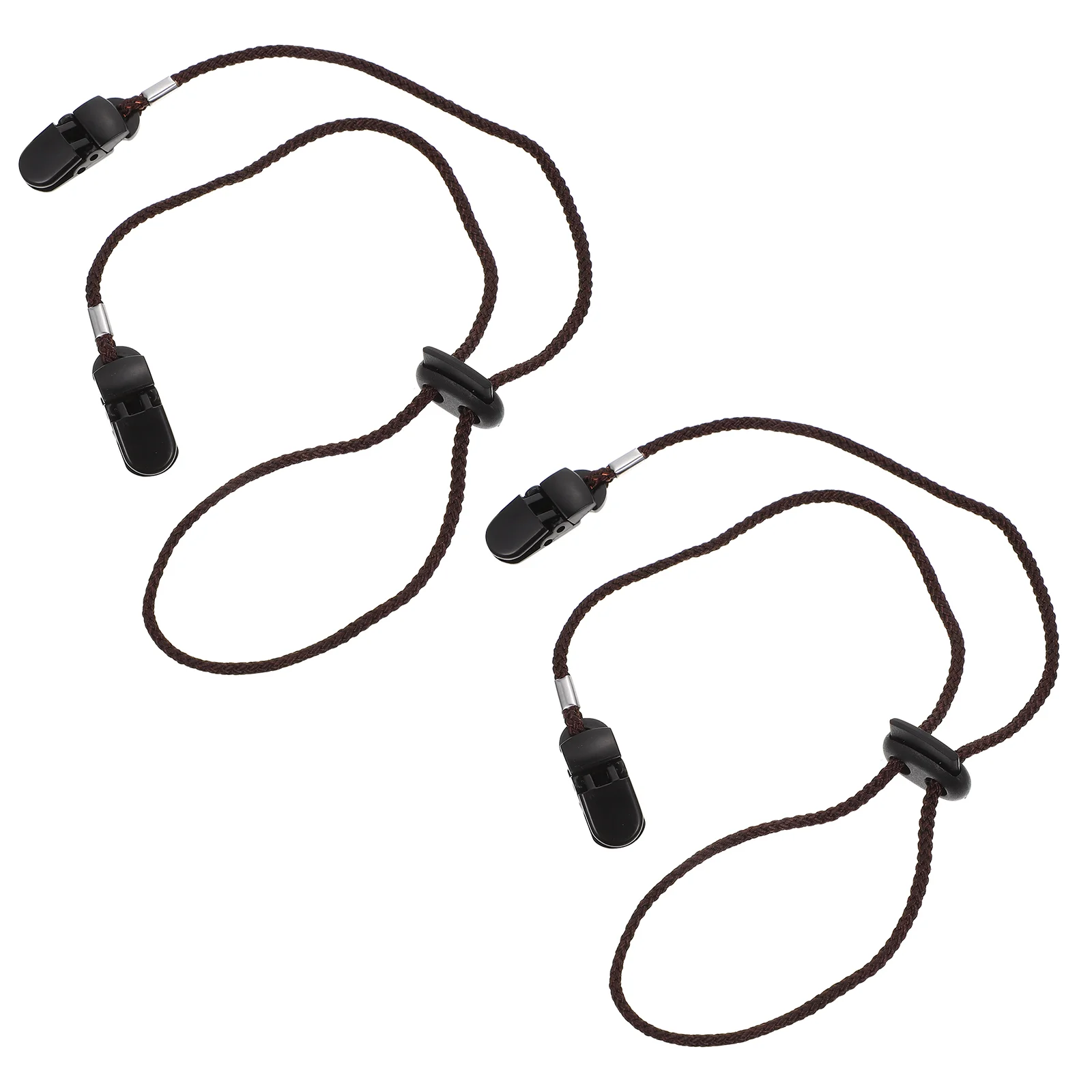 

2 Pcs with Hook Adjustable Hat Clip Hats Stickers Polyester Outdoor Strap