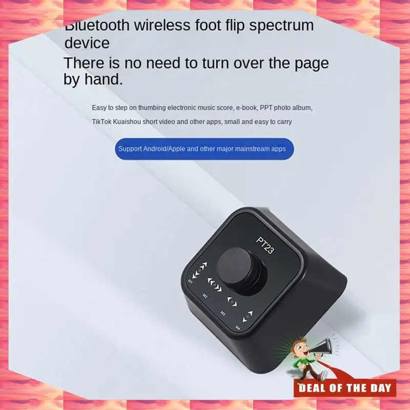 24-Hour Delivery 3X Wireless Page Turner Pedal Rechargeable Wireless Foot Switch For Tablet Smartphone Electronic Music Scores B