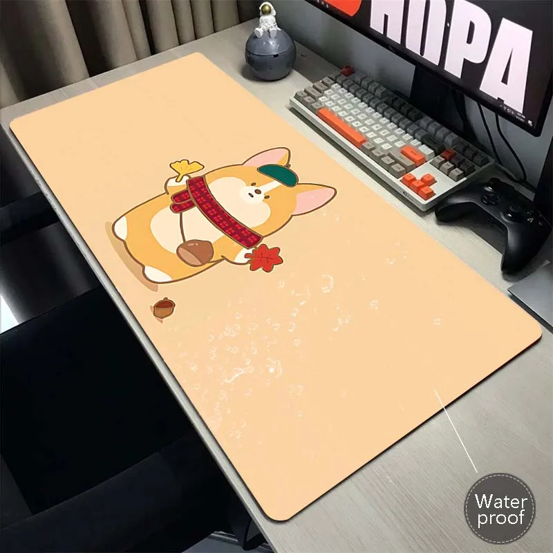 

Dog Gaming Mause Pad Computer Mouse Mat Gamer XXL 1000x500mm Waterproof Natural Rubber Mousepad Keyboard Pads Office Desk Mat