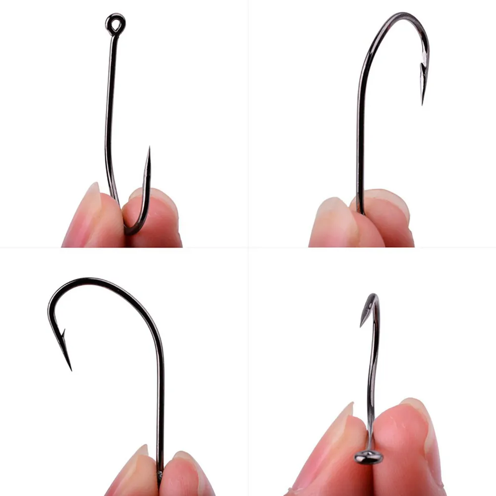 

10pcs/50pcs Fishing Hooks High Carbon Stainless Steel Barbed Fishing Hooks with Ring Fishing Tackle Accessories