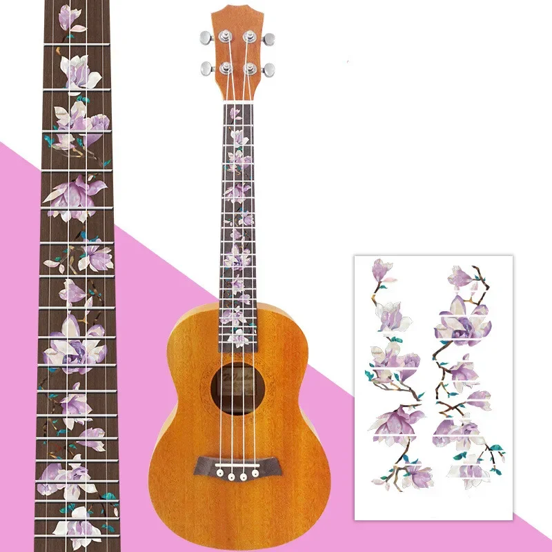 Novelty Cross Inlay Decals Guitar Fretboard Stickers Electric Acoustic Guitar Bass Fingerboard Sticker Ukulele Decorative Decals