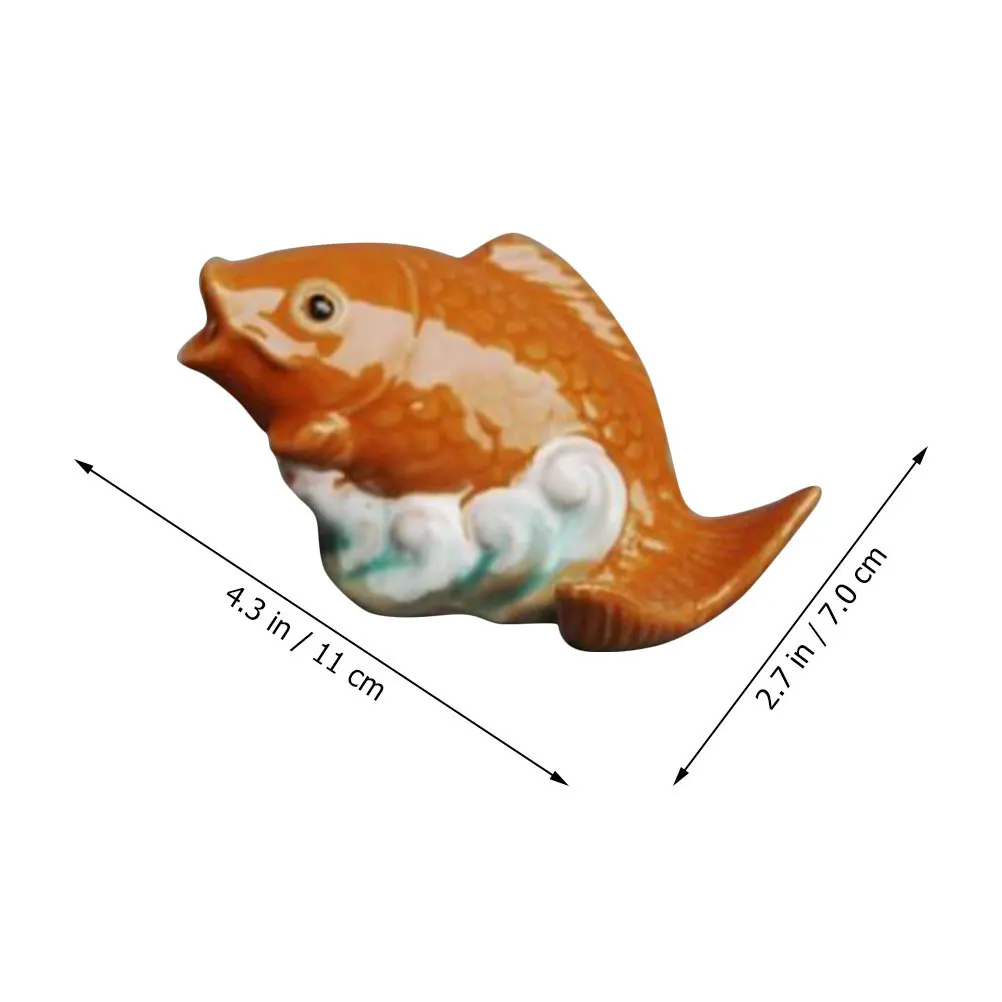 Wear Resistant Ceramic Carp Figure Gradient Color Garden Decoration Fountain Sprinkler Replacement Outdoor Water Fountains