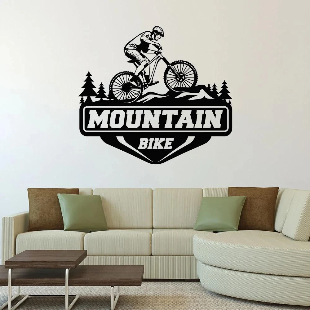 

1 pc diy Mountain Bicycle Dirt Bike Sport Poster waterproof Wall Sticker Pvc Wall Art Stickers Modern Fashion Wallsticker