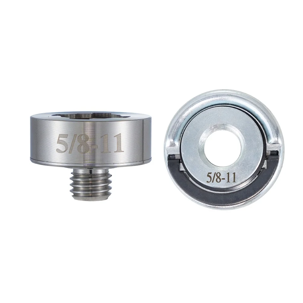 

2Pcs Angle Grinder Thread Shaft Adapter Clamping Plate Kit Quick Changes Adapter Steel Nut M14/M10.5/8-11 Power Tool Parts