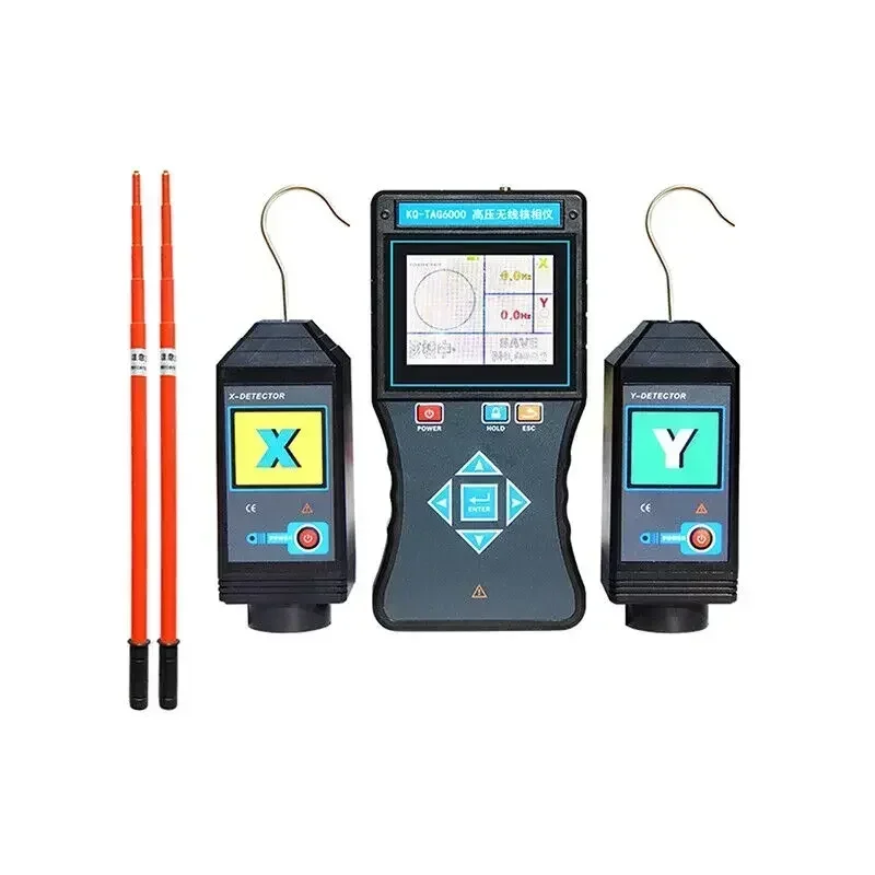 Wireless High Voltage Insulation Rods Phase Detector Phase Sequence Tester