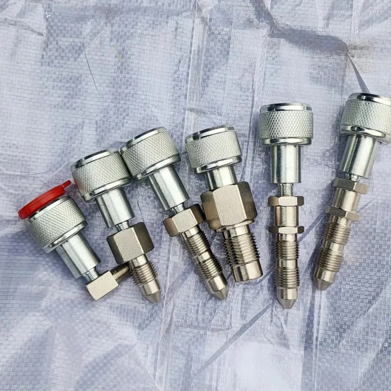 Excavator quick connector hydraulic pipe/tightening cylinder/press sleeve machine dredge joint grease nipple