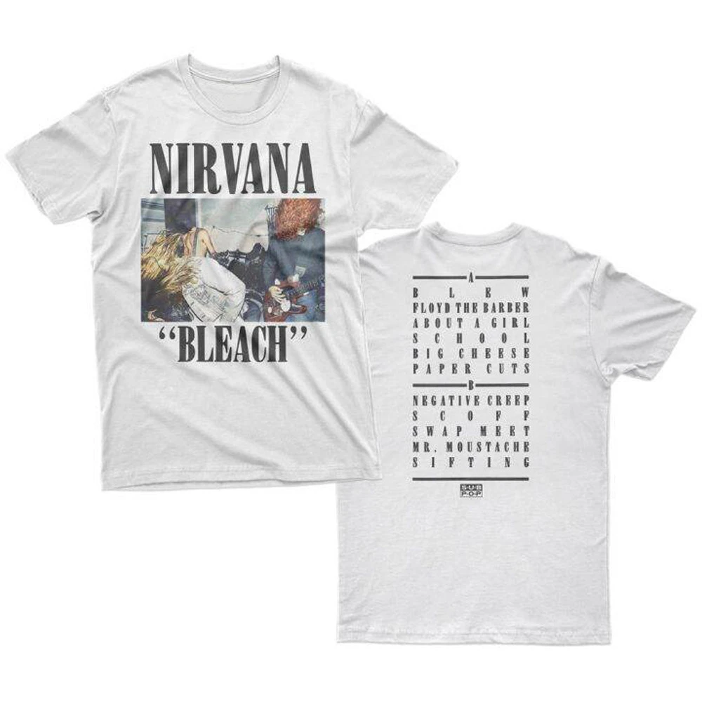 Art Nirvana Band Rock Kurt Cobain T-Shirt Cotton Graphic Tee Men Women Summer Streetwear view 5