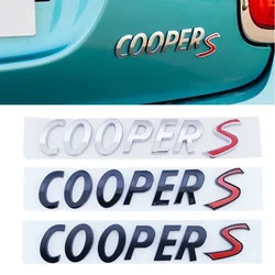 3D ABS MINI Cooper S Rear Boot Emblem Badge Trunk Logo Decals Sticker For Mini Coopers R50 R52 R53 R56 R57 R58 R60 F55 F56