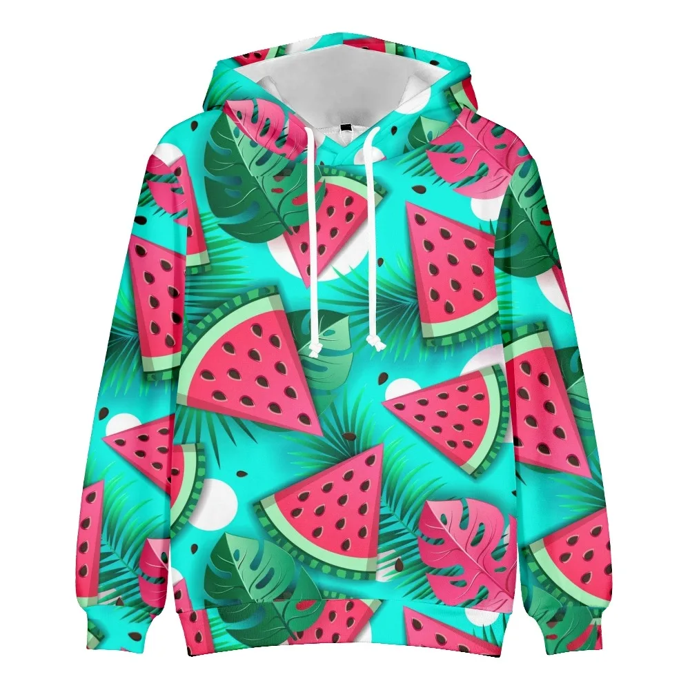 

Watermelon Men's creativitypattern hoodie 3D cool digital printing sweatshirt jacket casual factory wholesale