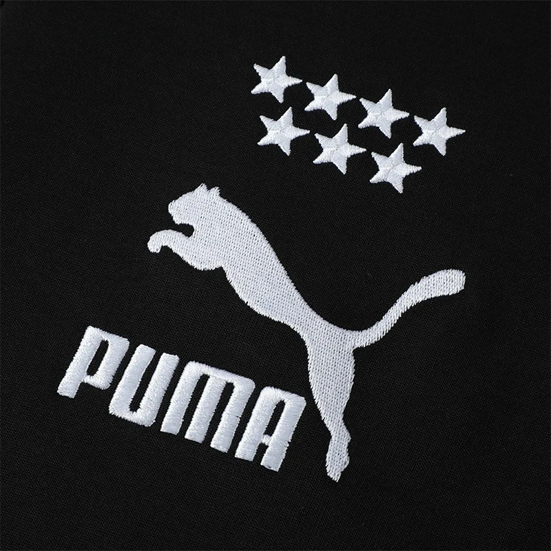Puma Echte Herbst Neue T7 männer Sport Casual Lose Baseball Gestickte Jacke 628094-01