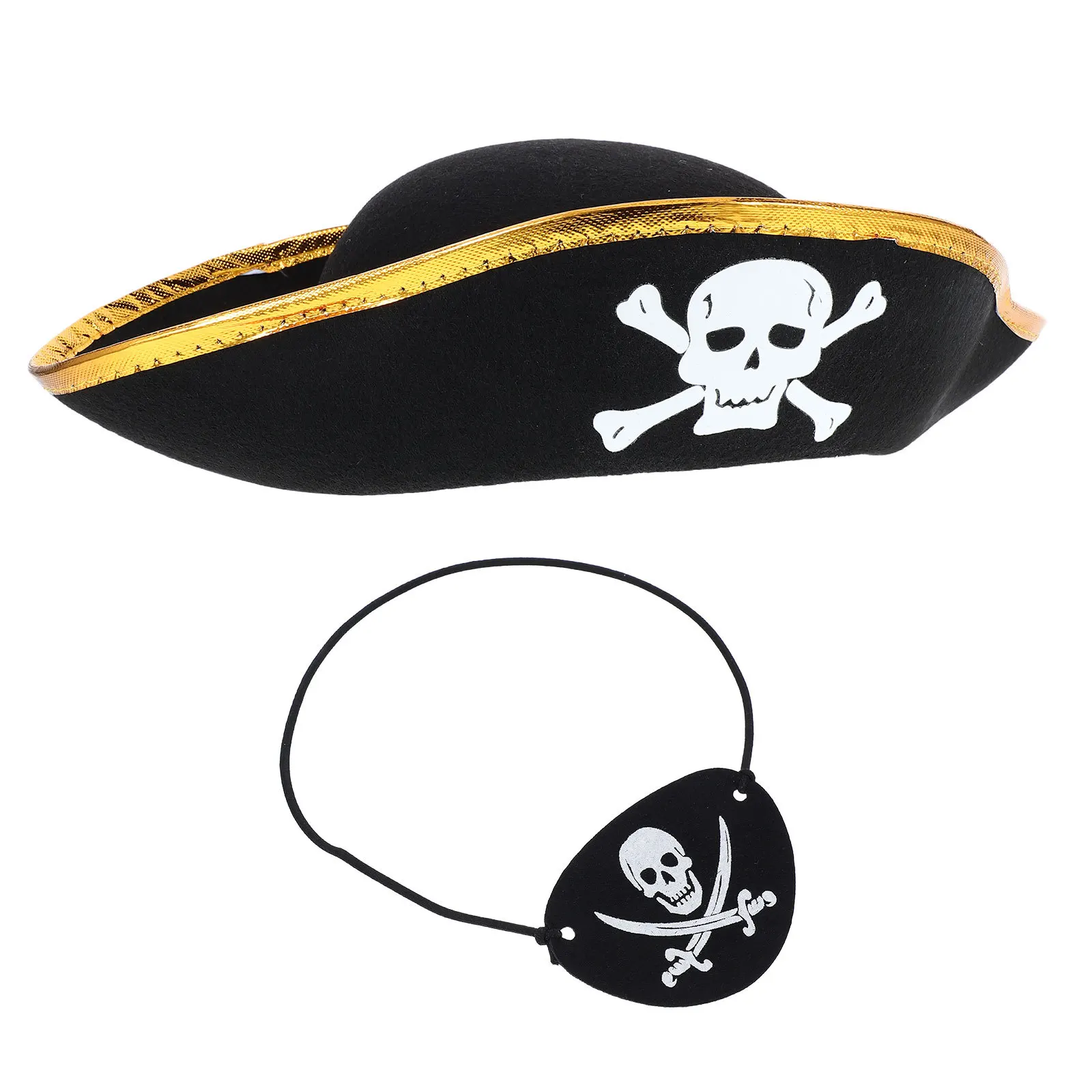 Set di 2 Maschere per Occhi, Accessori da Pirata per Ragazze, Ragazzi, Uomini e Donne, Forniture per Cosplay, Feste a Tema, Decorazioni per Mascherate