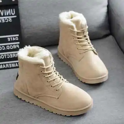 

Women's Winter Ankle Boots Casual Flat Snow oes ort Tube Zipper Closure EVA Upper PU Lined Rubber Outsole Thiened Base