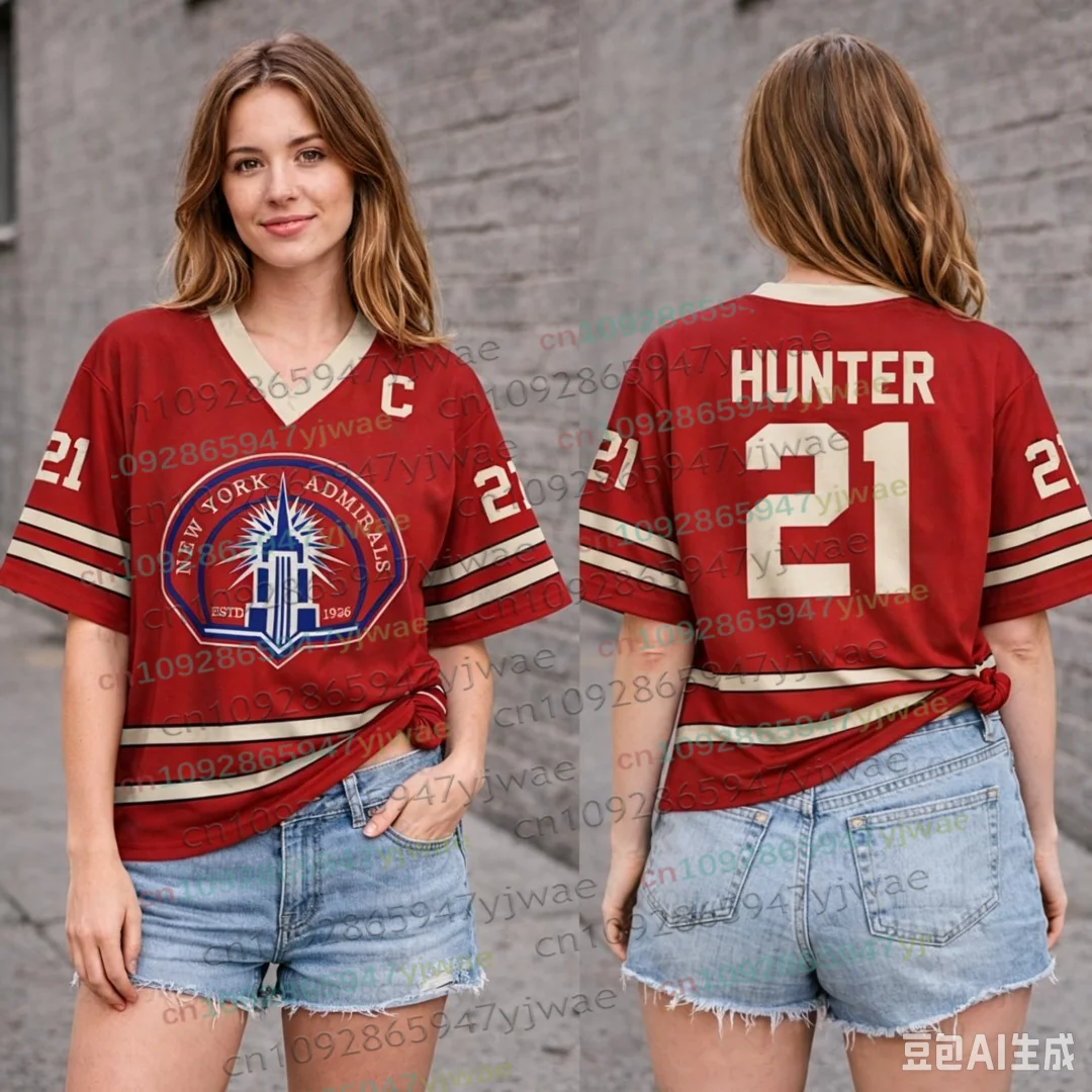 New Heated Rivalry Hockey Jersey V-neck Short Sleeve Tee Men's Women's Rozanov HOLLANDER T-shirt Unisex Shorts Sleeve Tops