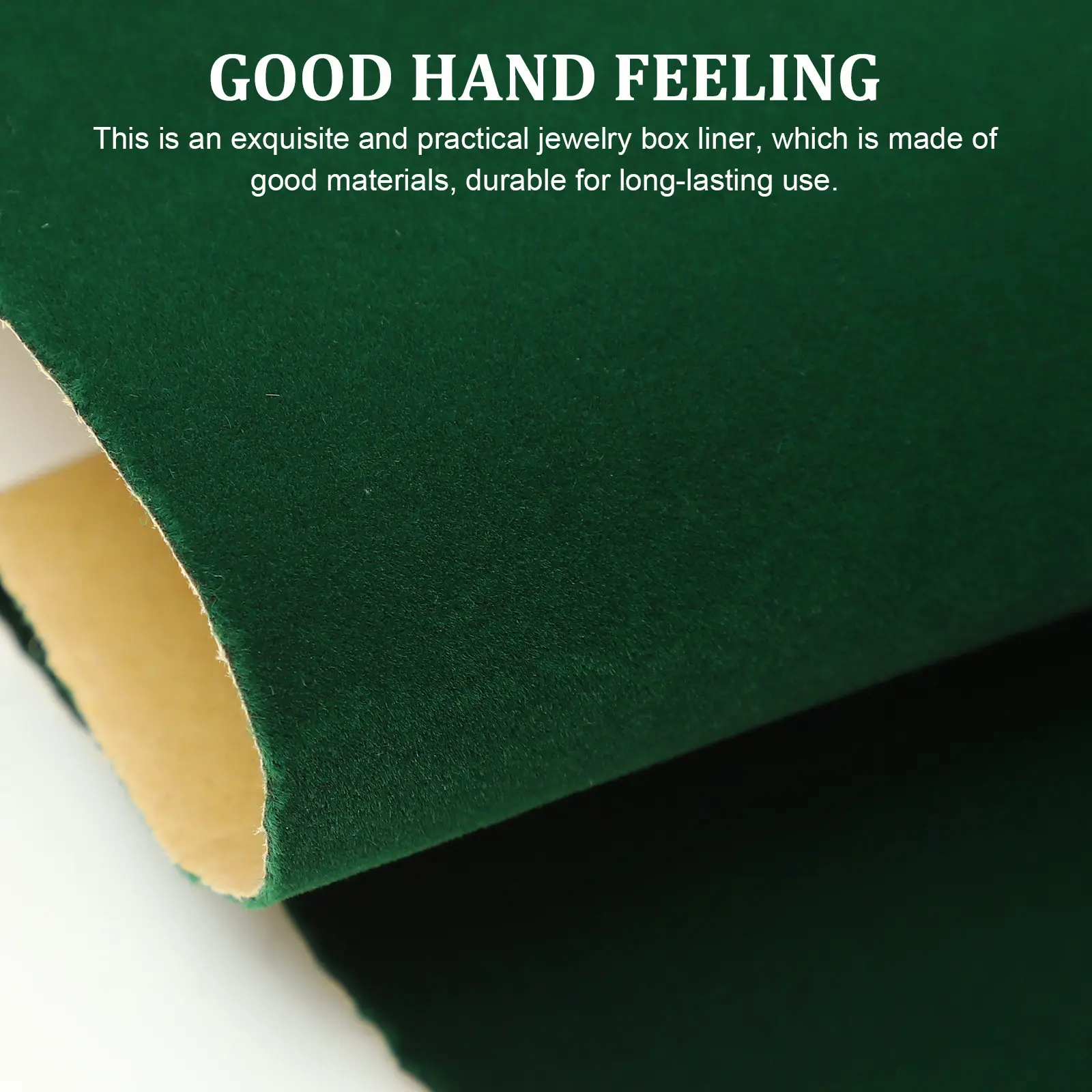 

Self Adhesive Jewelry Liner Fabric Green Felt Drawer Liner for DIY Gift Box Decoration Jewelry Display Cabinet Shelf