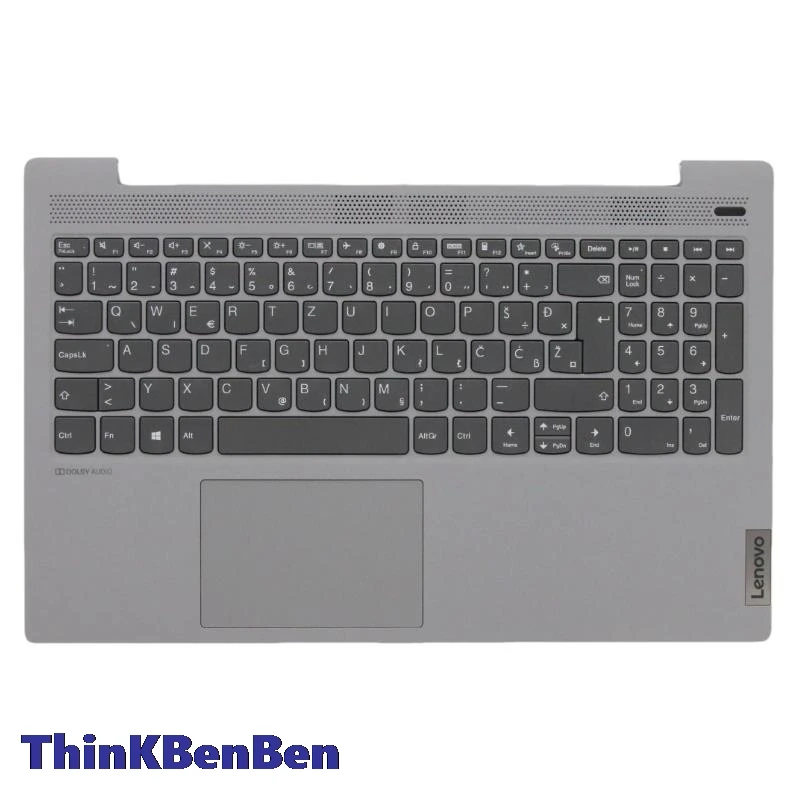 

SI Slovenian Platinum Grey Keyboard Upper Case Palmrest Shell Cover For Lenovo Ideapad 5 15 ITL05 IIL05 ALC05 ARE05 5CB0X56318