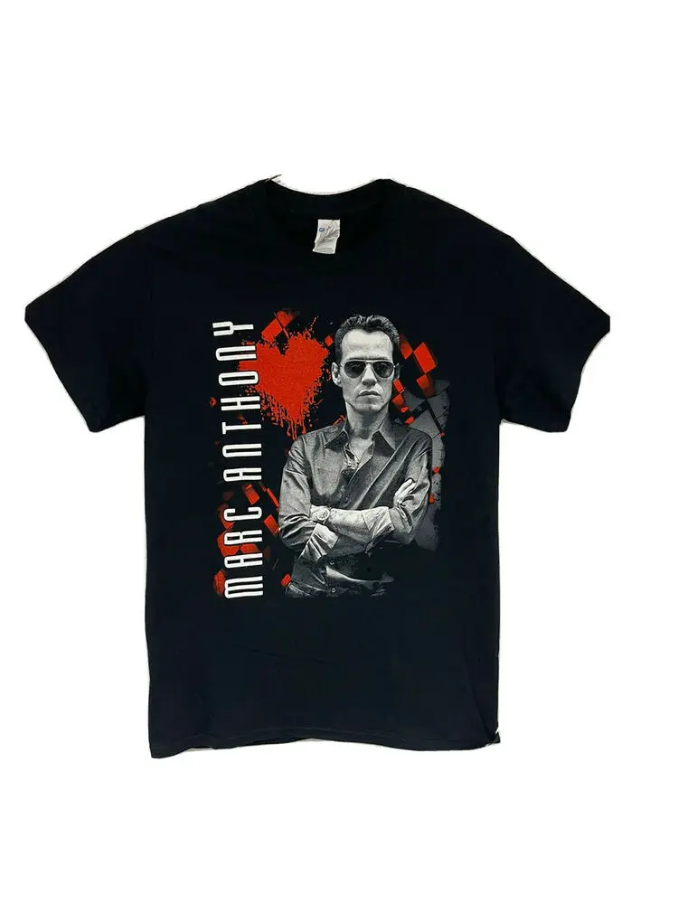 Heavy Cotton Men’s T-Shirt Small Black “Marc Anthony Tour 2016” Graphic