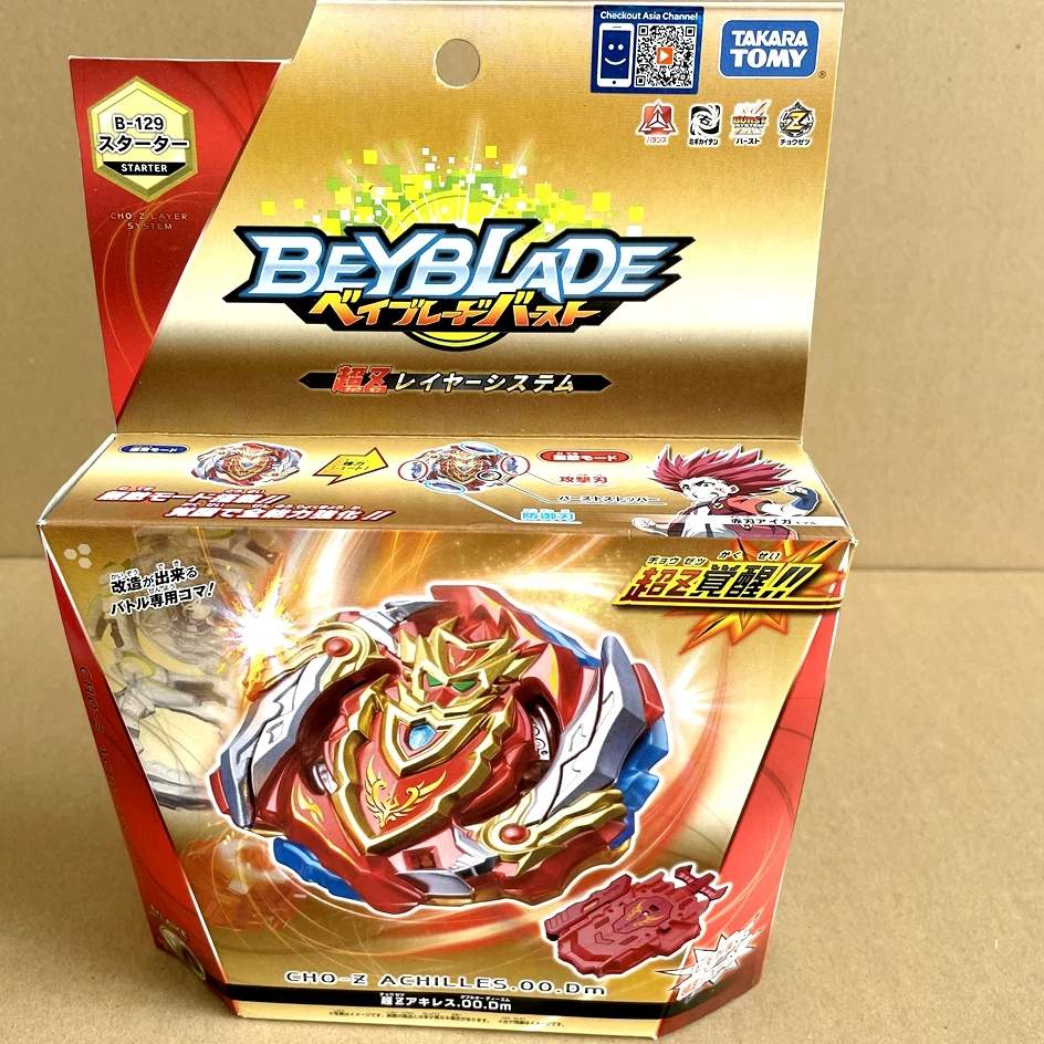 

Original TAKARA TOMY beyblade B129 Cho-Z Achilles .00.Dm Beyblade Burst Starter with Launcher,beyblade B-129