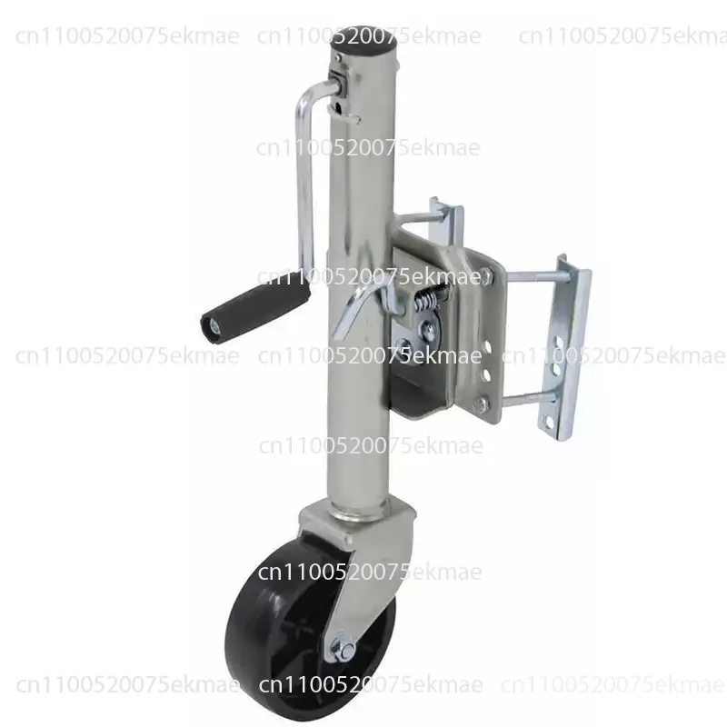 6 Inch Solid Wheel Crosswind Round Rotary Trailer Jacks with Bolts Capacity 540KG Parts Accessories