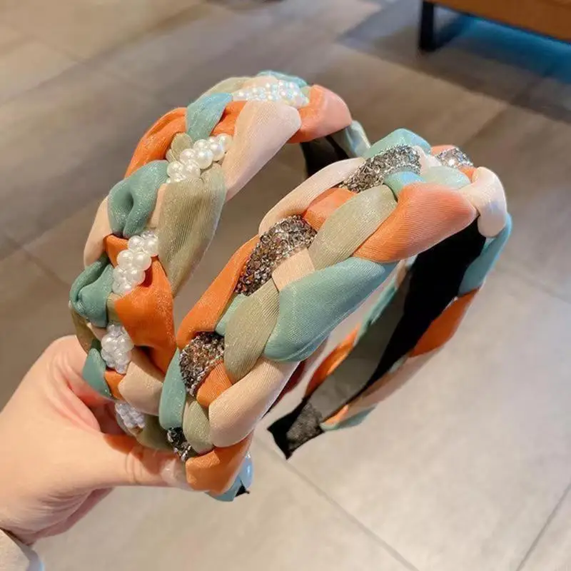 أغطية رأس غير مزخرفة للنساء المريح عالي أعلى دعم الشعر العصري ملحقات مختلطة