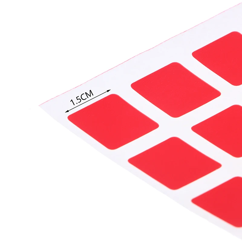 Pegatina de Cubo mágico de alta calidad para niños y adultos, reemplazo de Color brillante, 3x3, regalo para niños, 3x3x3