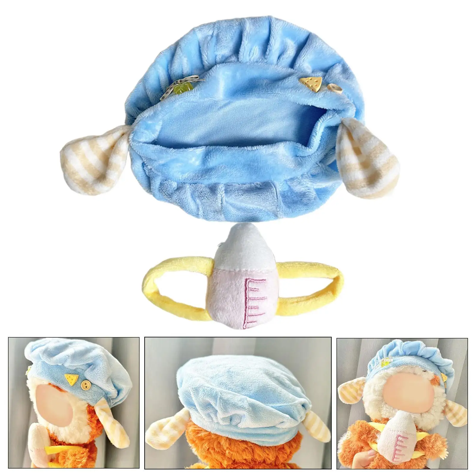 Akcesoria do kostiumu dla lalek, kapelusz dla lalek 20 cm, zawieszka, lalka modowa, prezenty urodzinowe dla lalek.