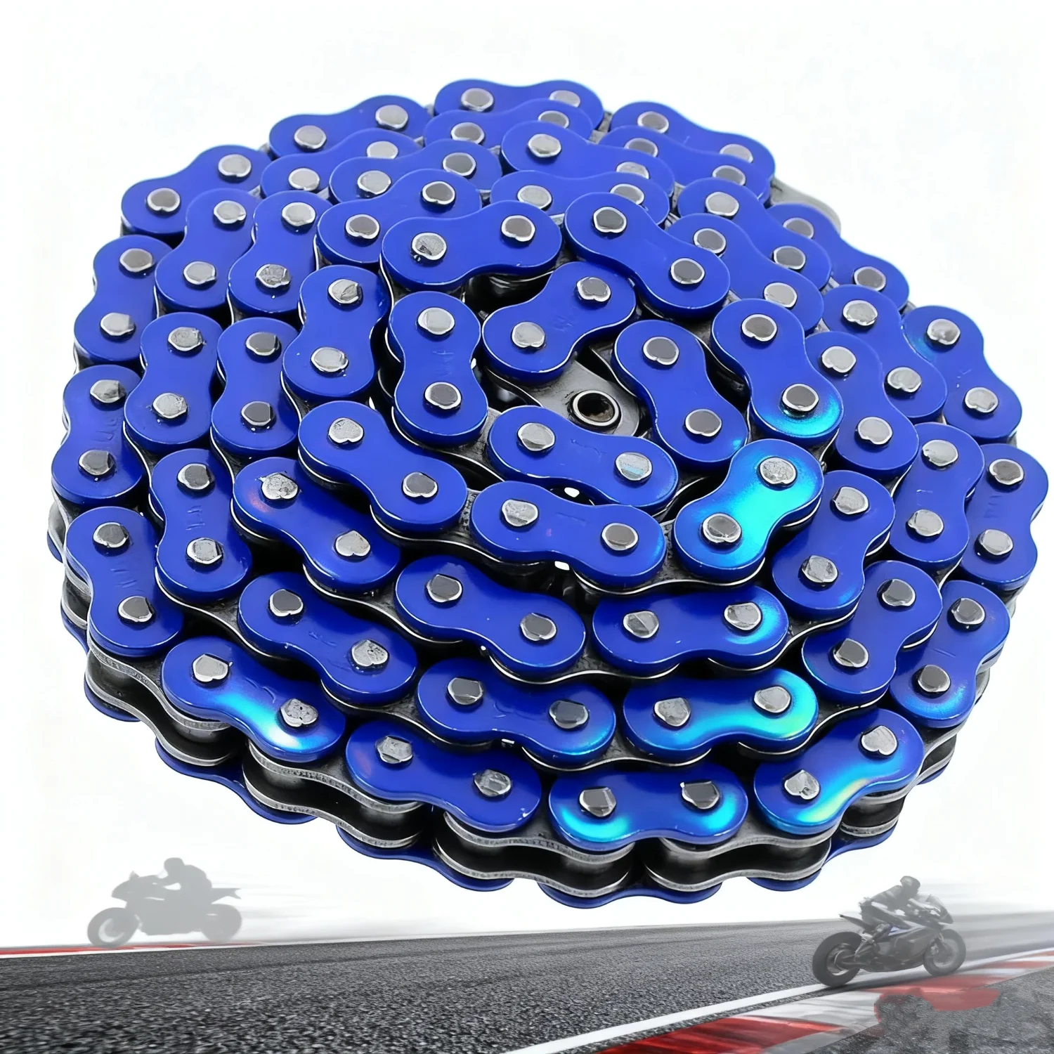 

Blue Motorcycle Drive Chain 428 108 Links Transmission System Parts for Honda Kawasaki Yamaha 125Cc~250Cc Ssr Ycf Street Bike Quad Scooter Atv Dirt Pit Bike Accessories.