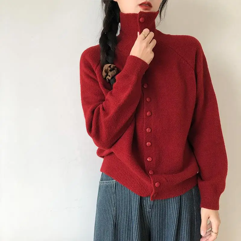 Maglioni Maglioni Cardigan Donna Bohemios Acrilico SSoftly Filo Fidanzata Club Party Stretto Glam Lucido SSoftling Moda da sera
