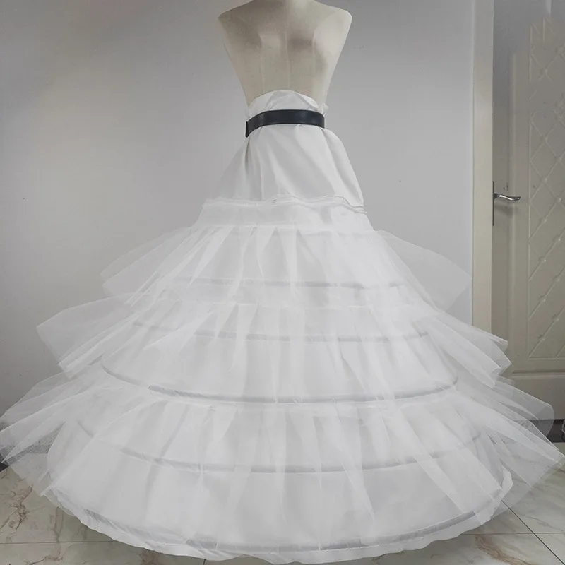 

Fashion White Net Ball Gown Slip Layered Ruffles Bridal Wedding Petticoat Wedding Accessories 2023