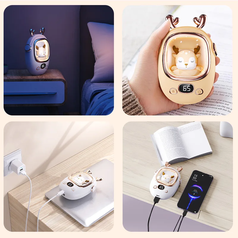Cute Pet USB Electric Hand Warmer 3000mah Portable Mini Power Bank Winter Gift For Students Waterless Hot Water Bag - view 3
