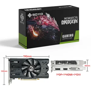 Soyo grafik kartları amd radeon rx470-4g gddr5 256bit ekran kartı, hdmı + dp + dvı bileşenli bir oyun bilgisayarı masaüstü gpu, rx 470 8 en çok satan ekran kartı rx 470-no. 2