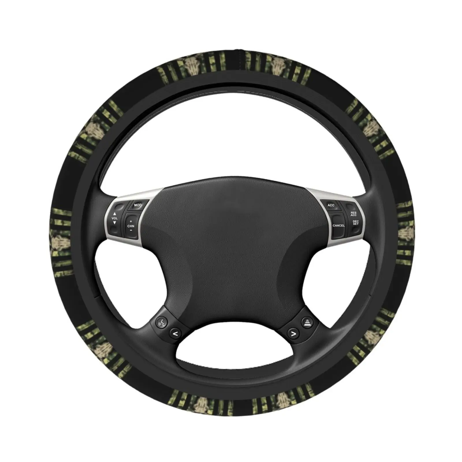 Camo Camouflage American Flag Hunting Deer Car Steering Wheel Cover 37-38 Anti-slip Colorful Auto Decoration Car Accessories - view 3