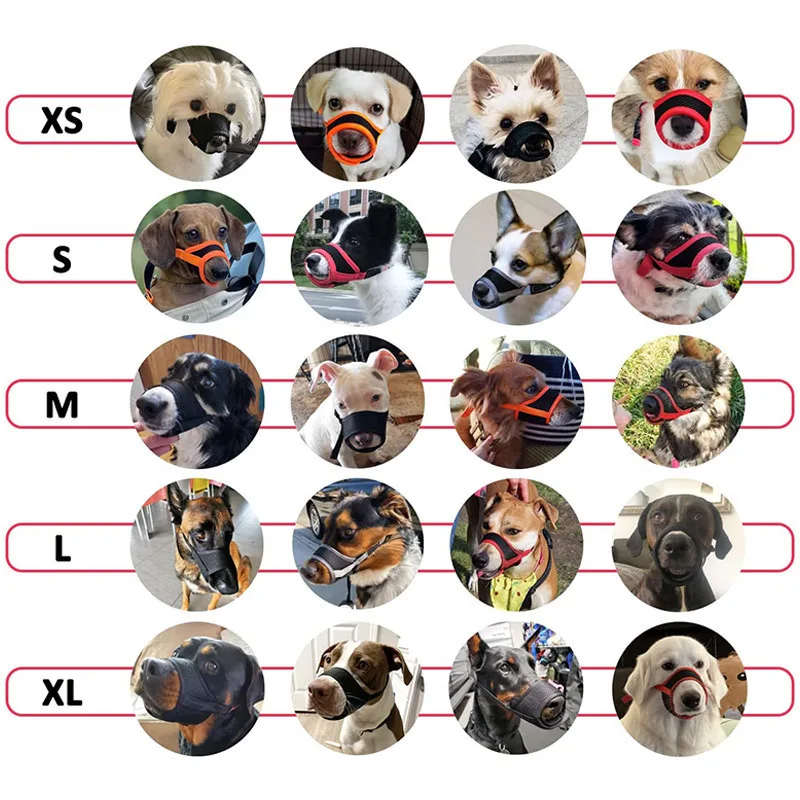 New Pet Dog Nylon Breathable Mask Anti-bite and Bark Dog Muzzle Safety Muzzle
