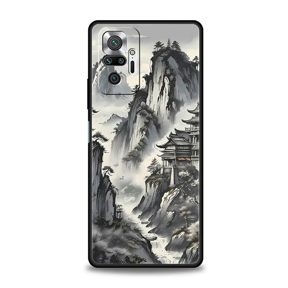 Etui na telefon dla Xiaomi Redmi Note 13 12 5G 9S 9 8 10 11 Pro 9T 13C 12C 10C 9C 9A 7 Pro miękkie silikonowe etui pejzażowe