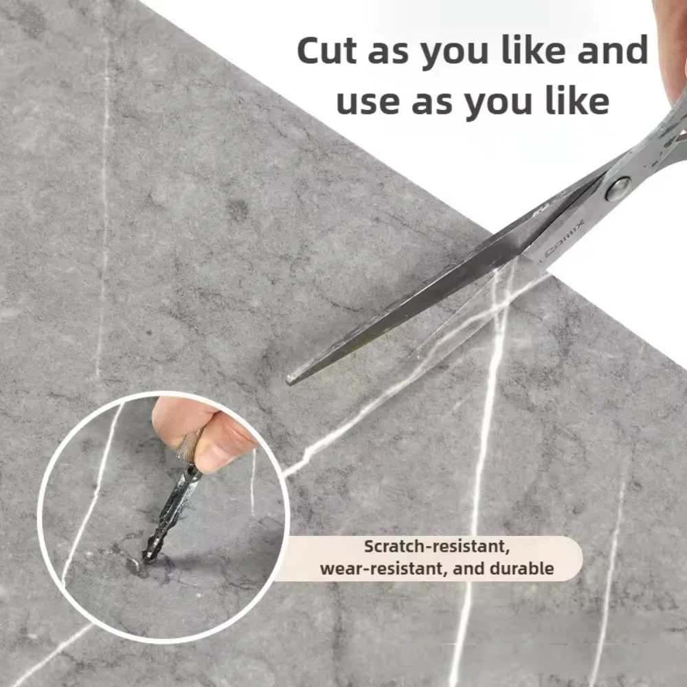 10 قطعة/المجموعة 30 سنتيمتر x 30 سنتيمتر ملصقات جدار البلاط ذاتية اللصق ملصقات أرضية الحمام الرخام الأرض ملصق جداري مقاوم للماء PVC Wallpa