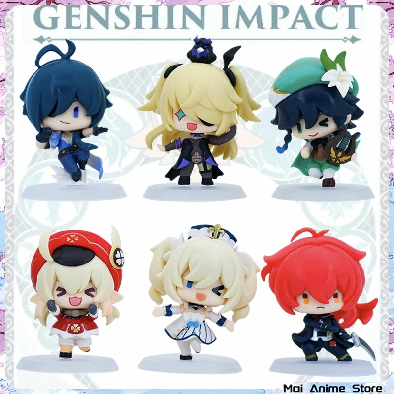 

Genshin Kawaii Anime Figure Paimon Klee Cute Action Figures Genshin Impact Figurine Collections Decor PVC Model Kids Toys Gifts